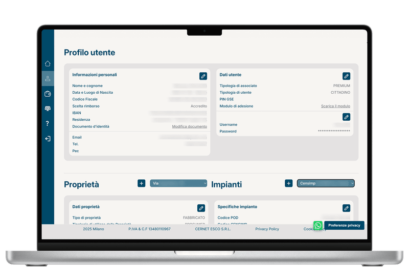 Semplicemente Comunità - Piattaforma Utente - Project Screenshot